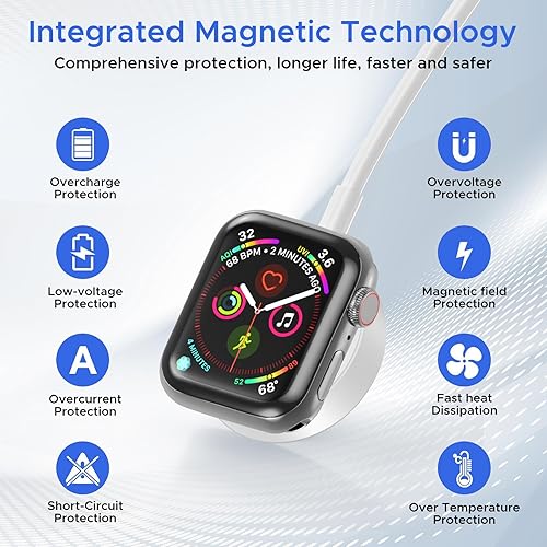 Miniatura 3 de Cable de carga múltiple 4 en 2 para cargador de Apple Watch, cable USB C, cargador de viaje universal con Ltipo C compatible con iPhone 16 15 14 13