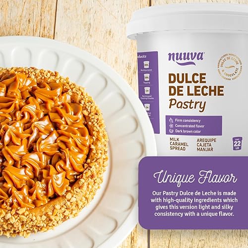 Miniatura 2 de Nuuva Foods Pastry Dulce de Leche  Auténtico caramelo cremoso para hornear  Perfecto para postres y pasteles (5 libras)