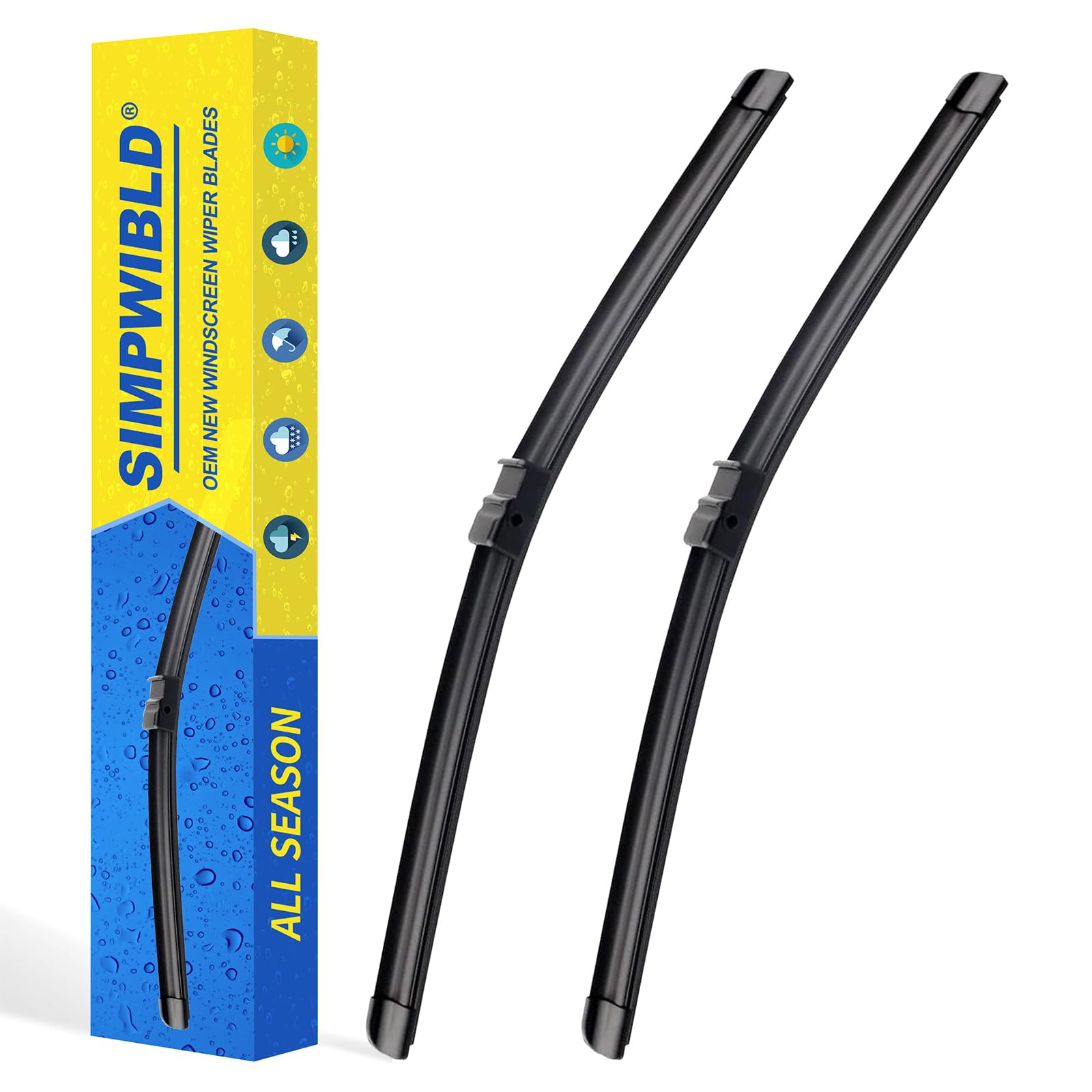 2 Factory Wiper Blades Replacement For 2011-2017 BMW X3/2015-2018 BMW X4 Original Equipme…