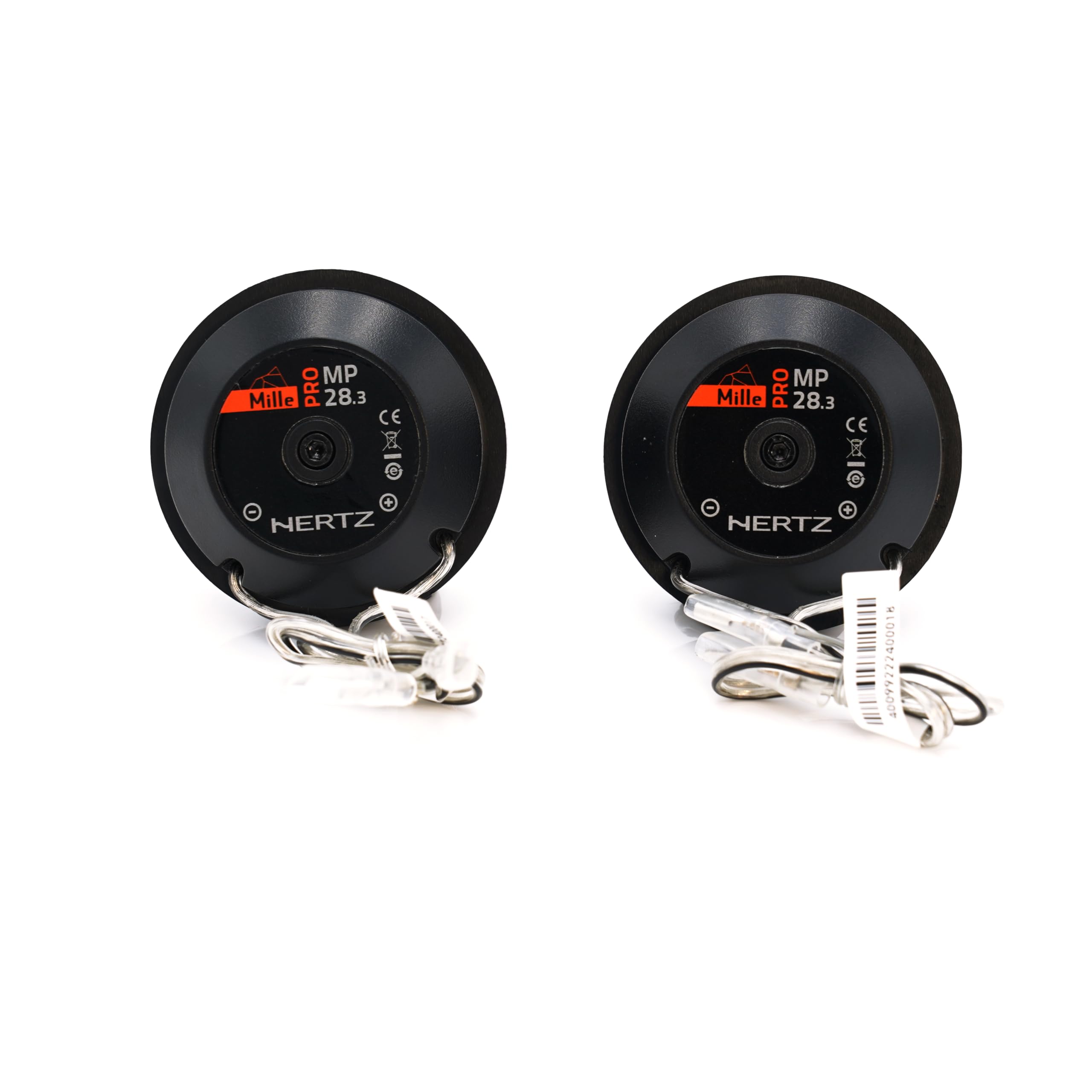 Hertz MP 28.3 – Coppia di tweeter auto da 35 mm con cupola in Tetolon, potenza massima 180W, risposta estesa e dettagliata per sistemi audio hi-fi