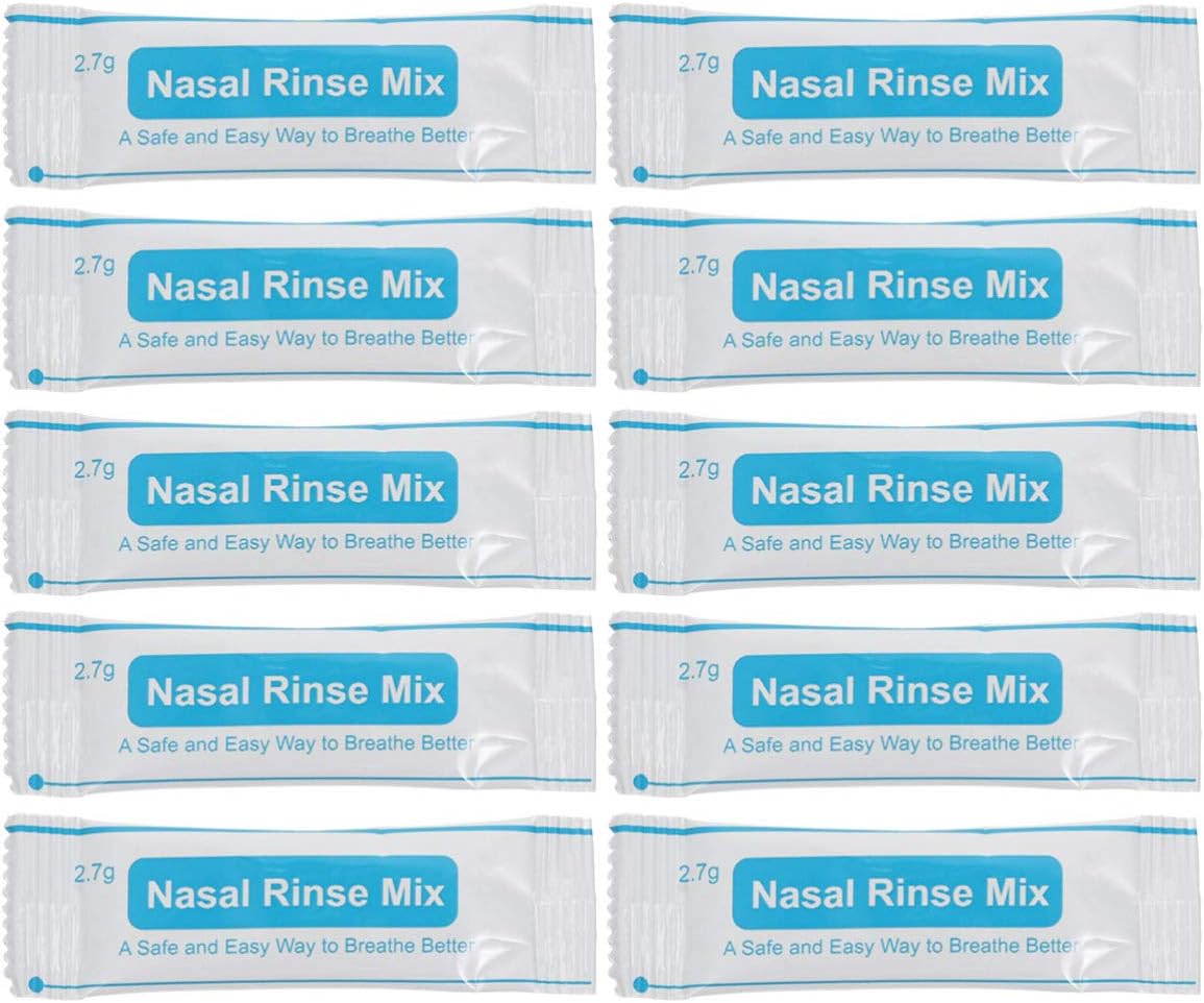 EXCEART Nasal Cleaning Salt 1 Box of 40Pcs Nose Cleansing Salt Instant