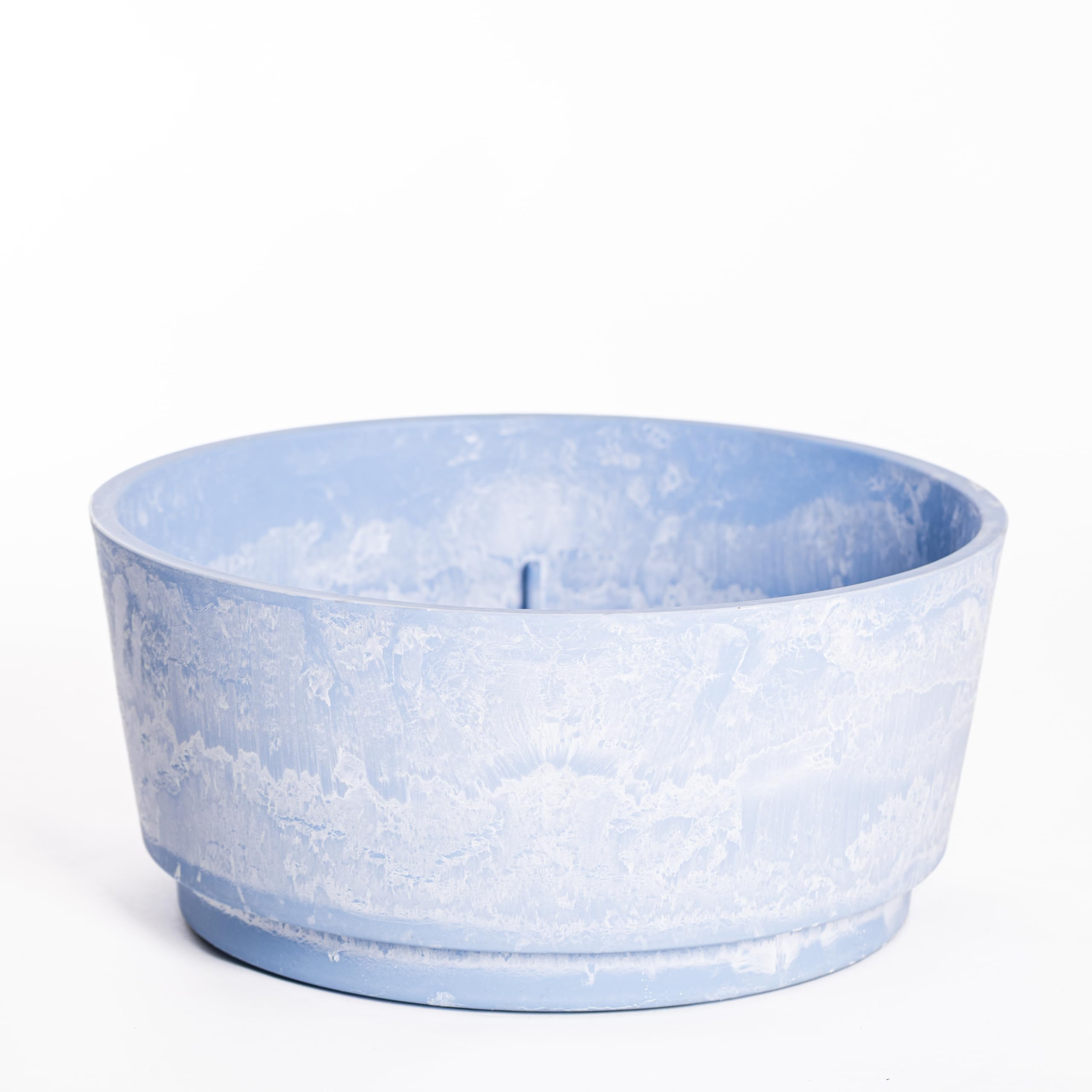 Thompson & Morgan Caesar Marble Effect Sky Blue Bowl 46Cm
