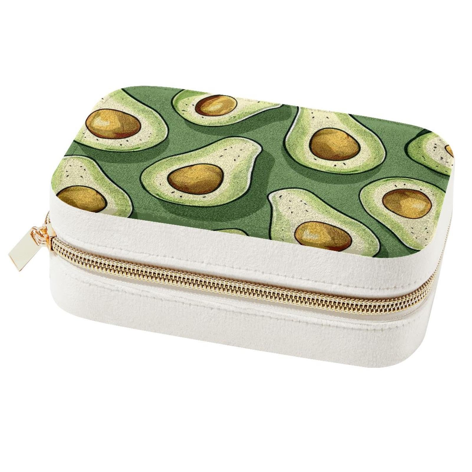 Boîte à bijoux portable avocat pour voyage, bagues et colliers | Rangement bijoux