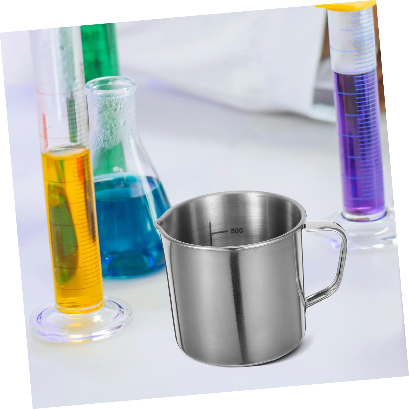 TOPBATHY 3piezas Vasos Medidores Inoxidable Graduada Para Cocina y Química Taza De Medición Resistente y De Limpiar