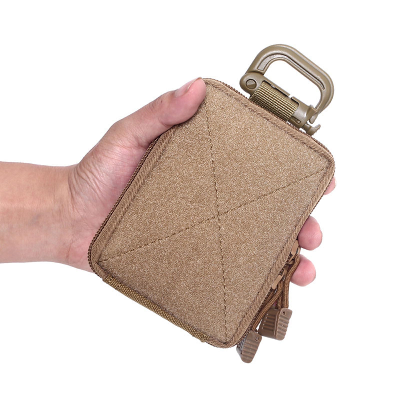 2 Mini Sacs Ceinture Tactiques + 2 Mousquetons - Organisateur Ceinture Randonnée Et Plein Air