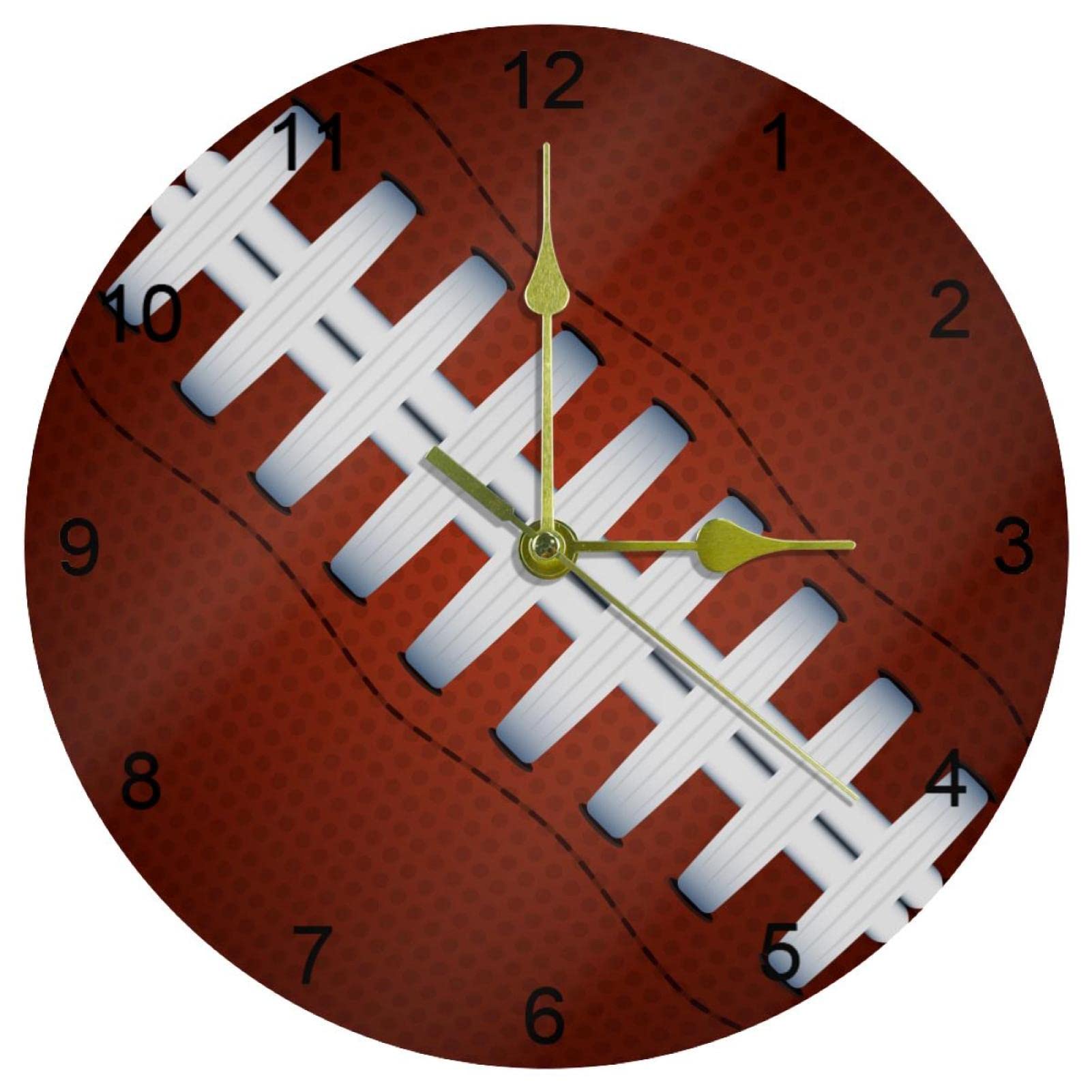 Horloge murale silencieuse quartz haute précision design football