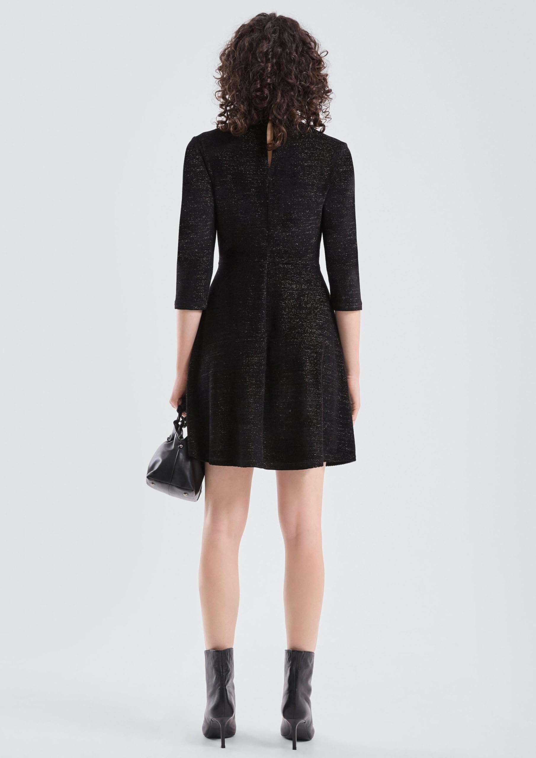 QS Samtkleid mit Glitzer