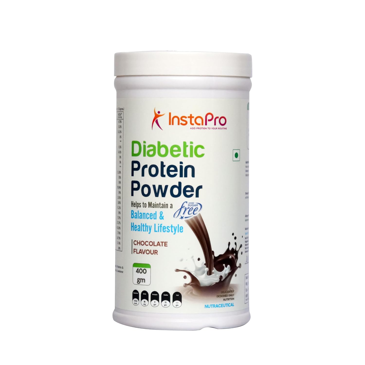 Zero Sugar Chocolate Protein Powder (400g) | 24+ Vitamins & Minerals with DHA & Calcium | 9g Protein per Scoop | Diabetic-Friendly Daily Nutrition for Adults & Seniors Zero Sugar Chocolate Protein Powder (400g) | 24+ Vitamins & Minerals with DHA & Calcium | 9g Protein per Scoop | Diabetic-Friendly Daily Nutrition for Adults & Seniors