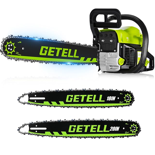 58cc Gas Chainsaw 20 Inch 18 Inch Bar 3 6 HP Gas Powered Chainsaw with Easy-Start Pro Anti-Vibration