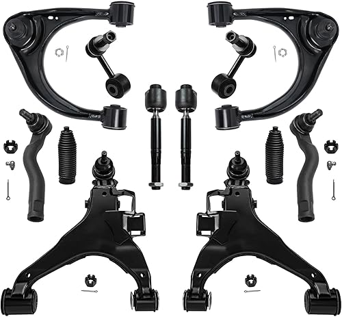 Miniatura 64 de Detroit Axle - Kit de suspensión frontal de 12 piezas para Toyota Corolla 2003 2004 2005 2006 2007 2008, 2 brazos de control inferiores, 2 rótulas