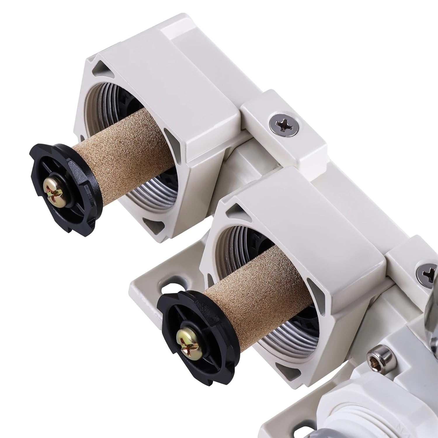 Double-Stage Compressed Air Filter Regulator semi-Automatic Oil-Water Separator Pressure Regulator Combo Air Drying System(AF2000 AR2000 1l4NPT)