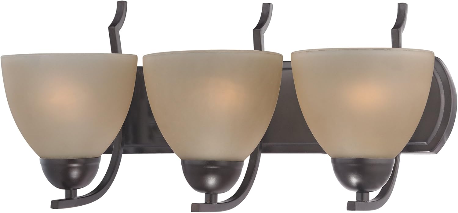 Cornerstone Lighting 1403BB/10 Kingston 3 Light Vanity, Oil Rubbed