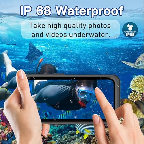 Miniatura 3 de AICase Funda impermeable para iPhone 15, protector de pantalla integrado, a prueba de nieve, polvo, golpes, certificado IP68 Real 360, protección de