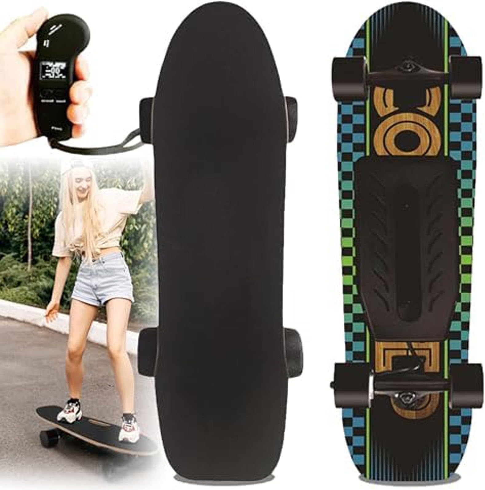 Electric Skateboard Electric Skateboard with Remote 26km Max Range for Adults Teens Cruiser Longboard for Fun and Commuting with Wireless Remote Control. SJK-05