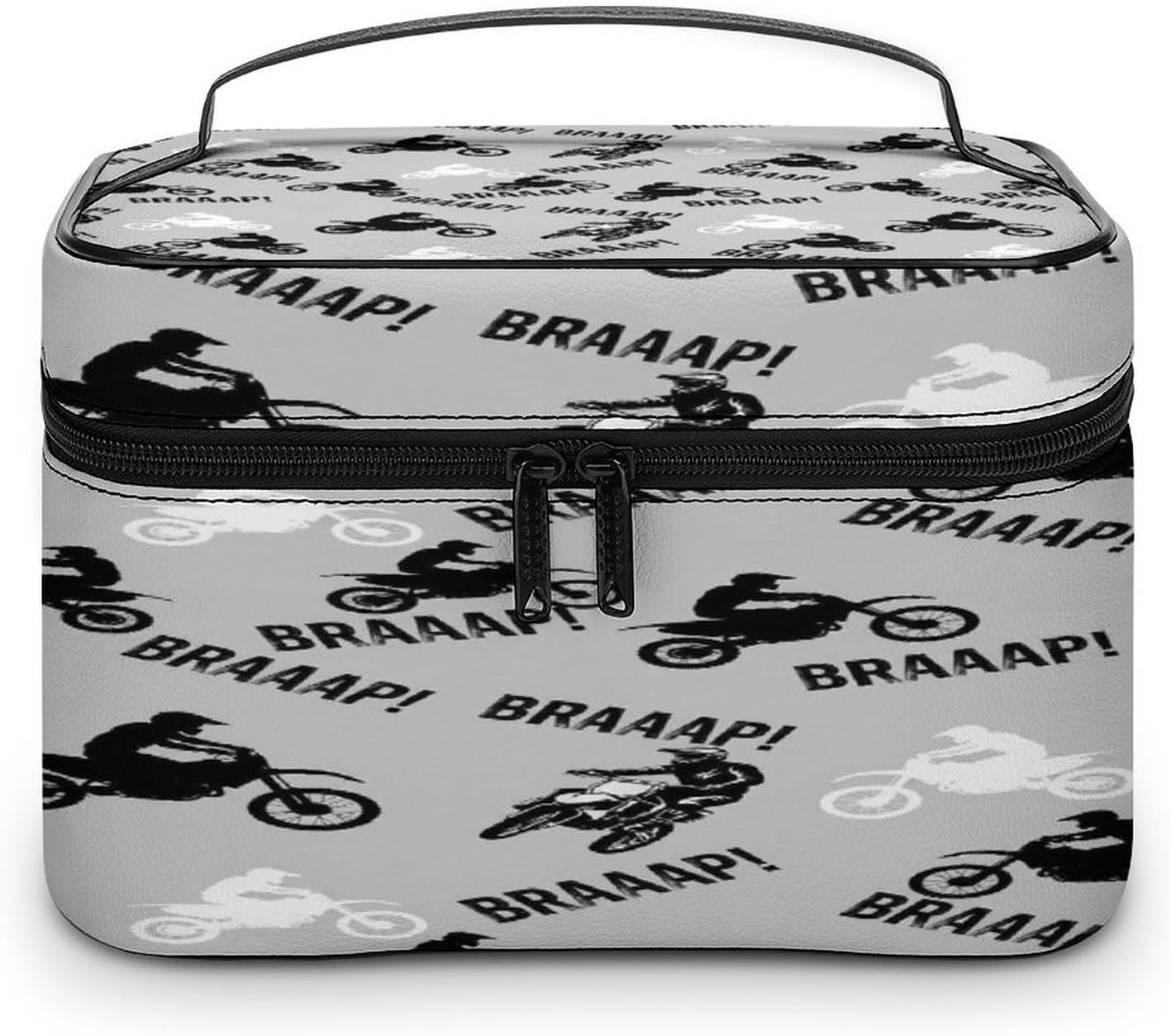 Motorcycle Lover Dirt Bike Toiletry Bag for Adults with Handle