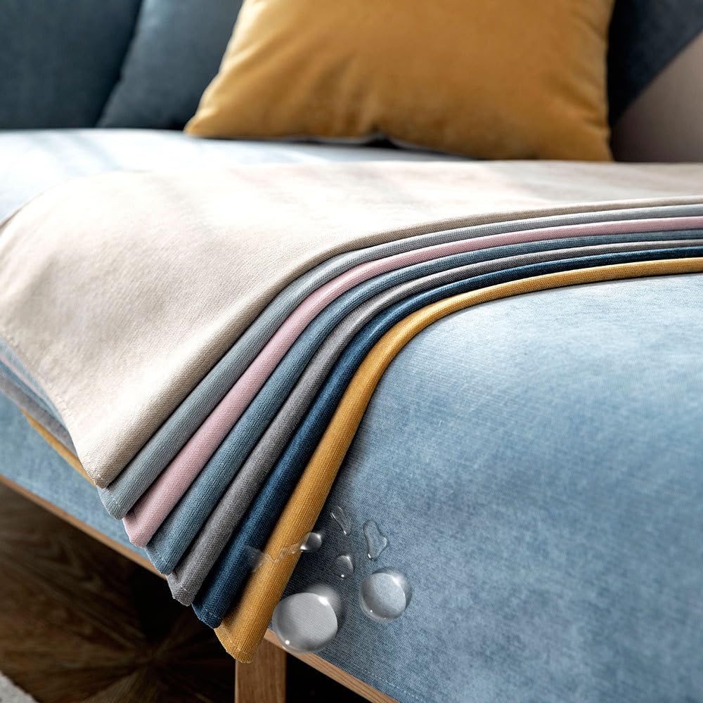 YNTOXIN Sofa Slipcover Waterproof Sofa Cover for Pets Scratch-Resistant Non-Slip Couch Furniture Protector for Dogs Cats 1pcs Dark Coffee 27x35 Inch