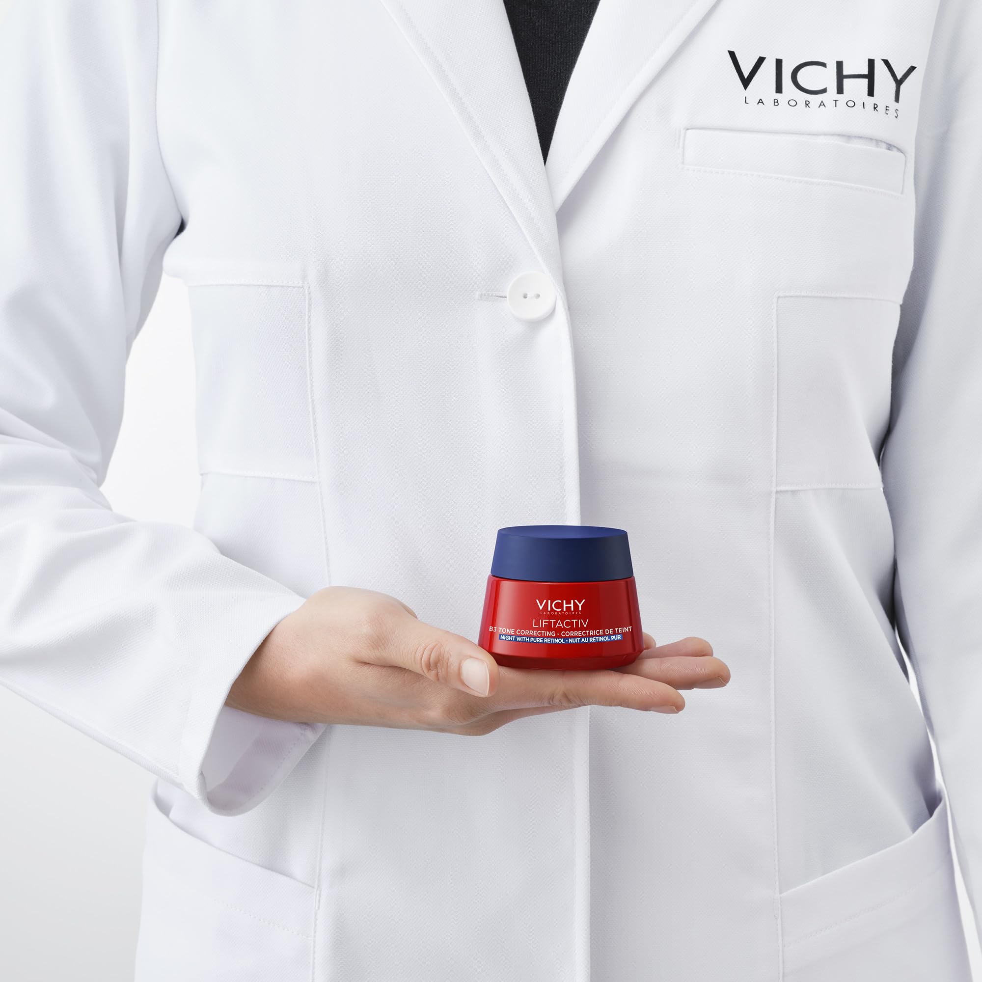 Vichy Crema de Noche Antimanchas con Retinol, Tratamiento Antiedad, Acción Regenerativa, Reduce Arrugas y Corrige la Intensidad de las Manchas, Liftactiv B3, 50 ml