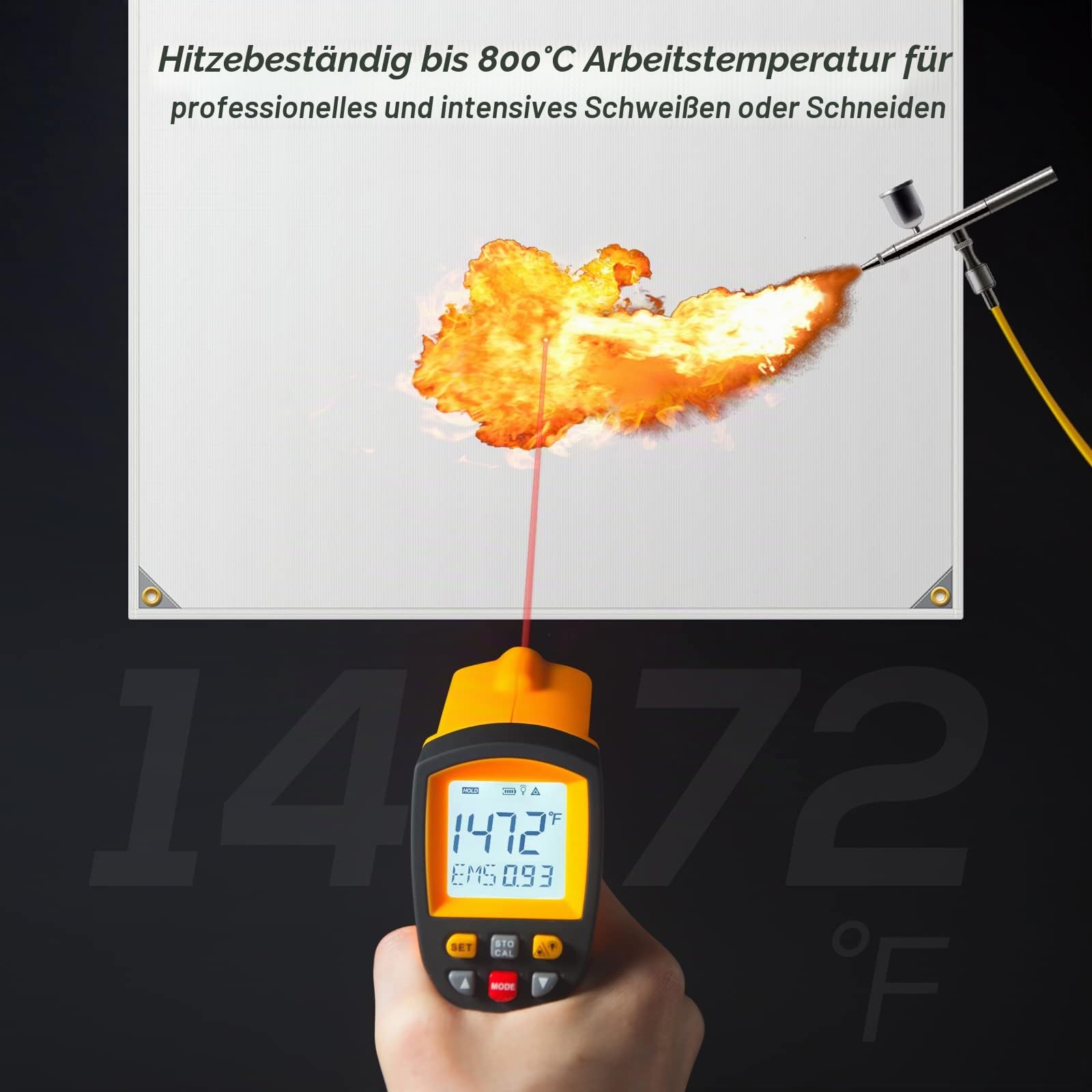 FLASLD Feuerschutzdecke | Feuerlöschdecke | Feuerschutzdecke | Schweißerdecke Fiberglas Schutzdecke, Schweißdecke und Feuerdecke mit verschiedenen Größen - 1.5m x 1.5m