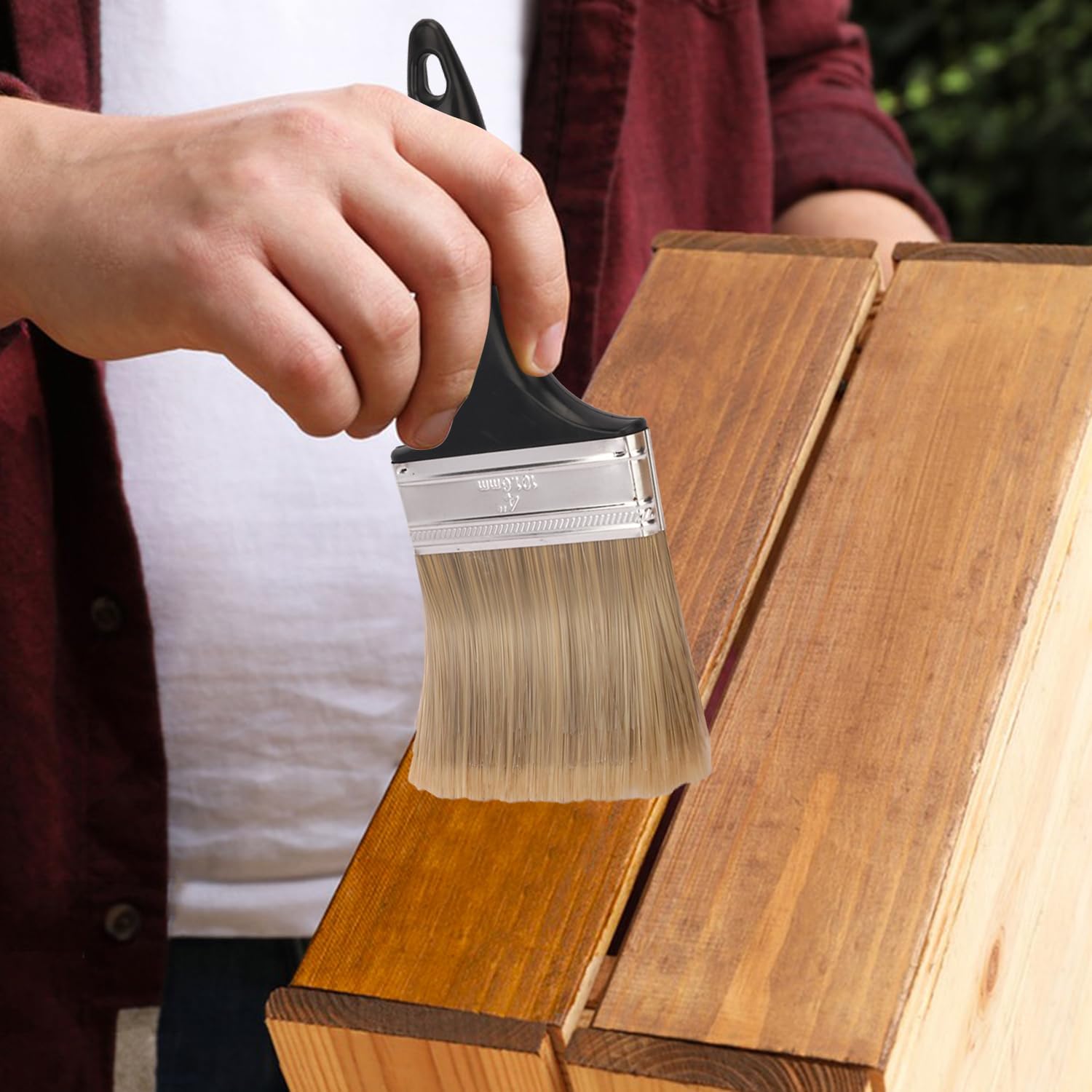 14 Pack 4 Inch Paint Brushes - A Professional Range of Wall Paint Brushes, Deck Paint Brush, and Chip Brushes - Perfect DIY Painting Tools for Your Home or Business KUKLIPJIM