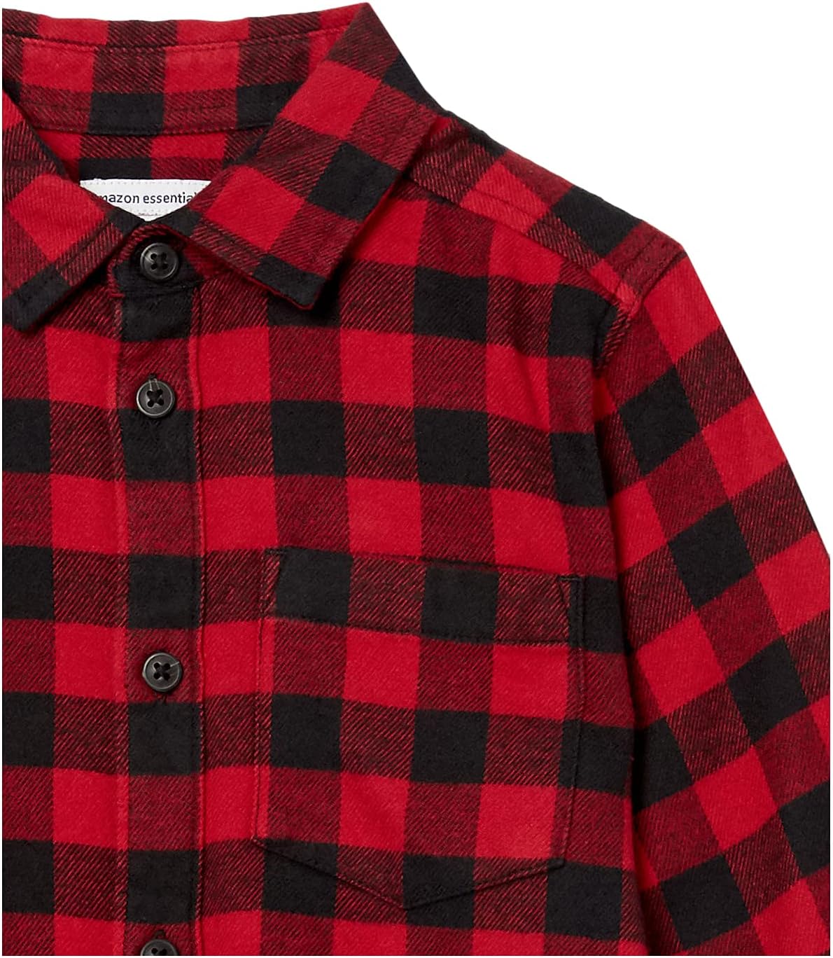 Amazon Essentials Boys and Toddlers' Long Sleeve Flannel Button Down Shirt