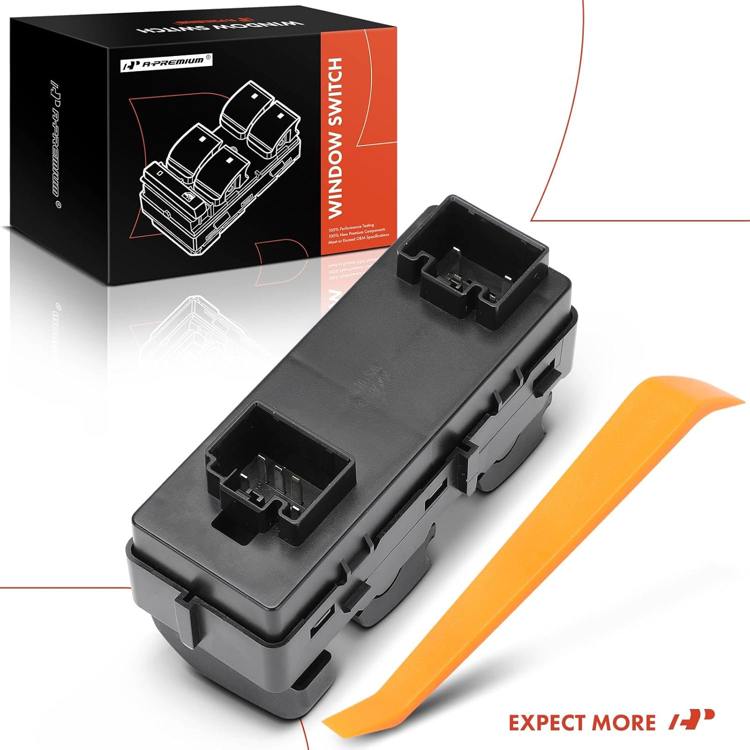 A-Premium Master Power Window Switch Compatible with Ford F-250 F-350 F-450 F-550 Super Duty, Explorer, Fusion, Edge, Expedition, Crown Victoria, Explorer Sport Trac, & Mercury Grand Marquis, Milan