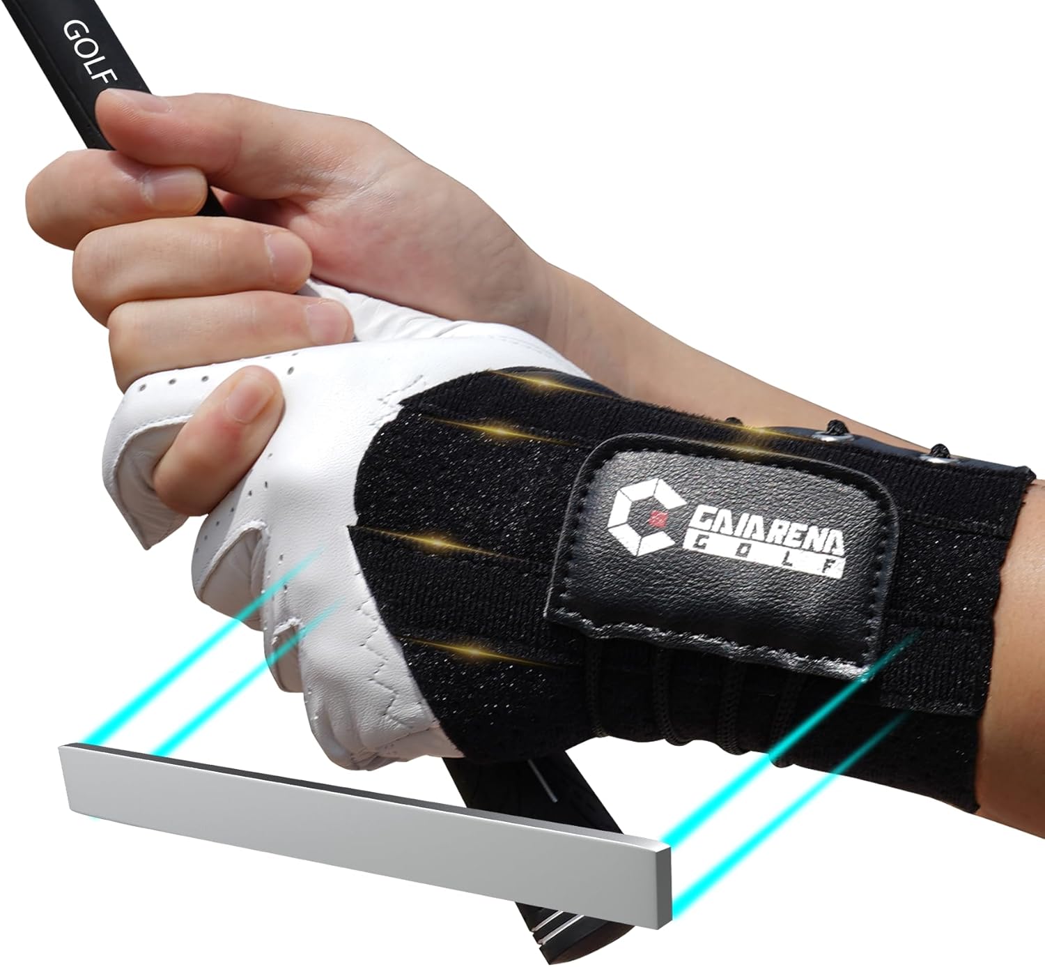 GAIARENA Golf Training Aid Wrist Hinge Trainer Brace, Effective Golf Swing Training Aids, Correct Wrist Angle Swing Posture & Develop Muscle Memory for Beginner【Patent Pending】