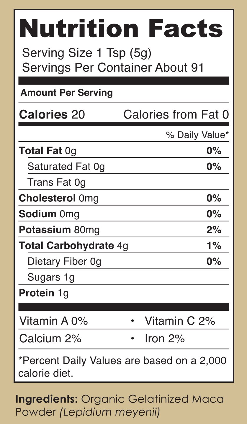 Premium Organic and Raw Maca Root Powder - 2 lbs - USDA Certified and Gelatinized in 32oz Resealable Pack by Nutrient Elements - Free E-Book with Delicious Recipes Included