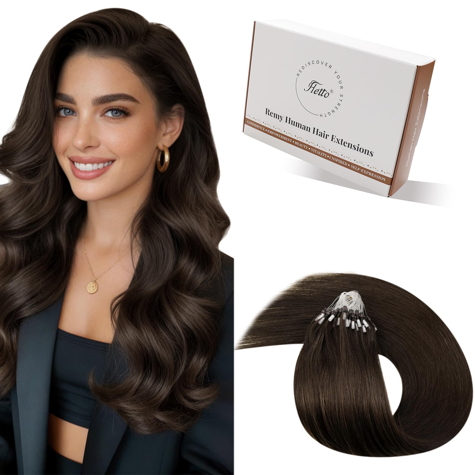Hetto Echthaar Extensions Remy