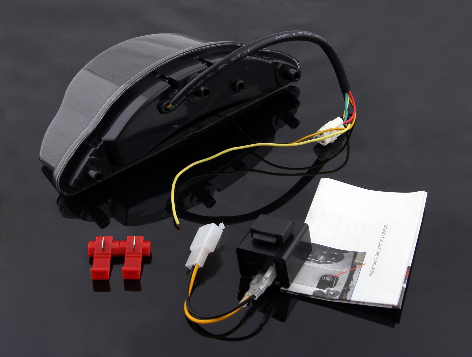 Areyourshop LED Taillight integrated Turn Signals For Yamaha Warrior 2002-2008 Smoke