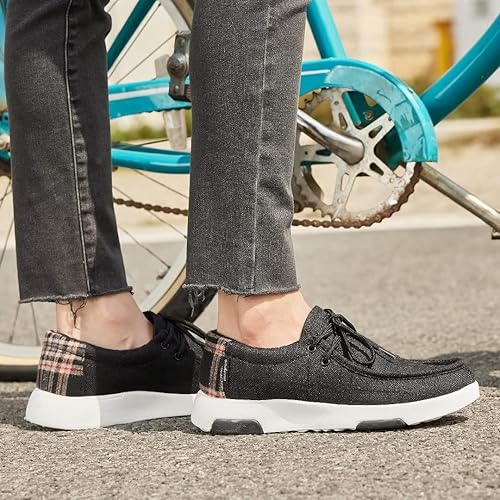 Miniatura 7 de OrthoComfoot Zapatos casuales con cordones para mujer con soporte de arco, zapatos cómodos para fascitis plantar, mocasines ortopédicos para caminar