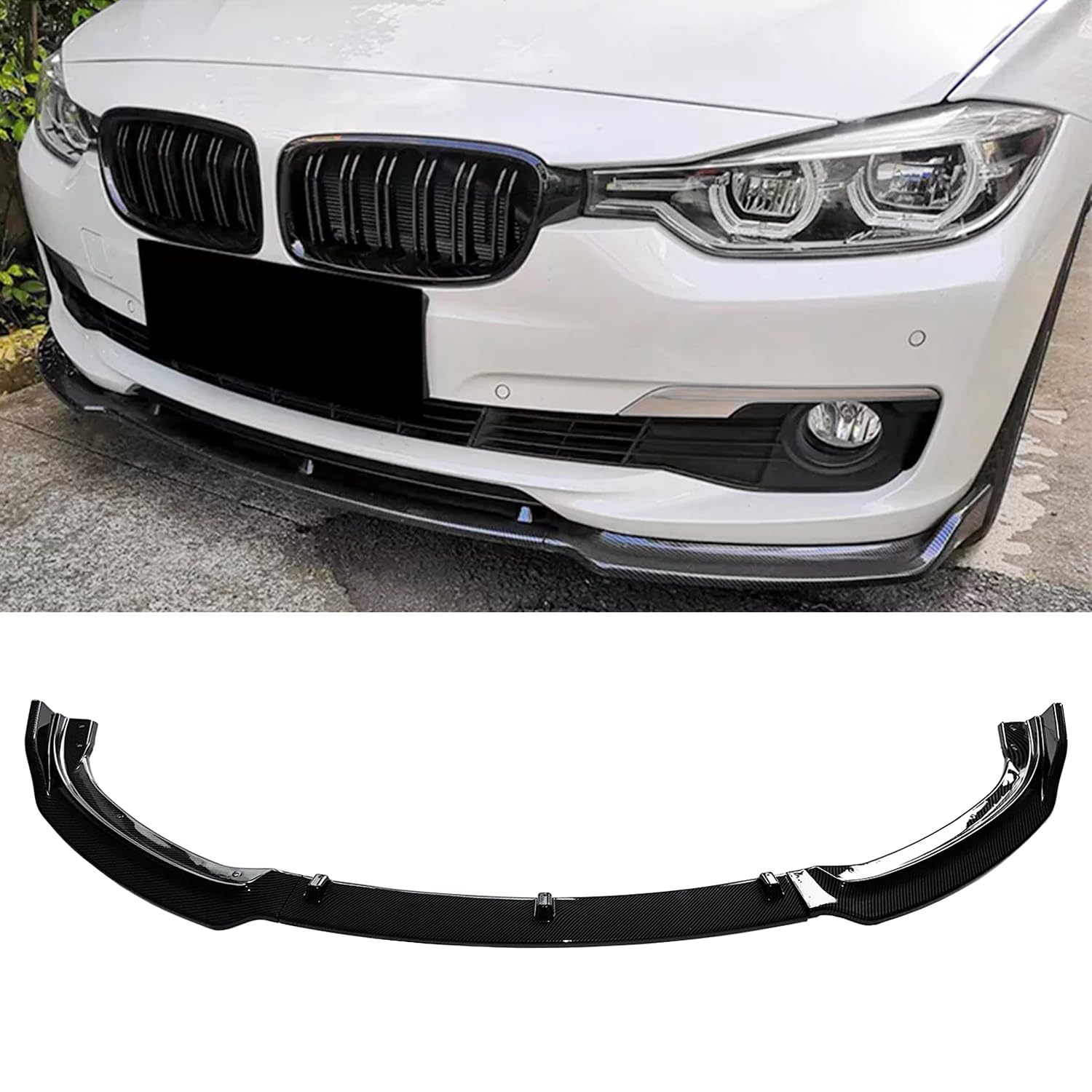 Front Lip Compatibility with 2013-2018 3 Series F30 F35 320i 325i 328i 335i Base Model Front Bumper Diffuser Chin Lip Splitter Trim Protection Spoiler