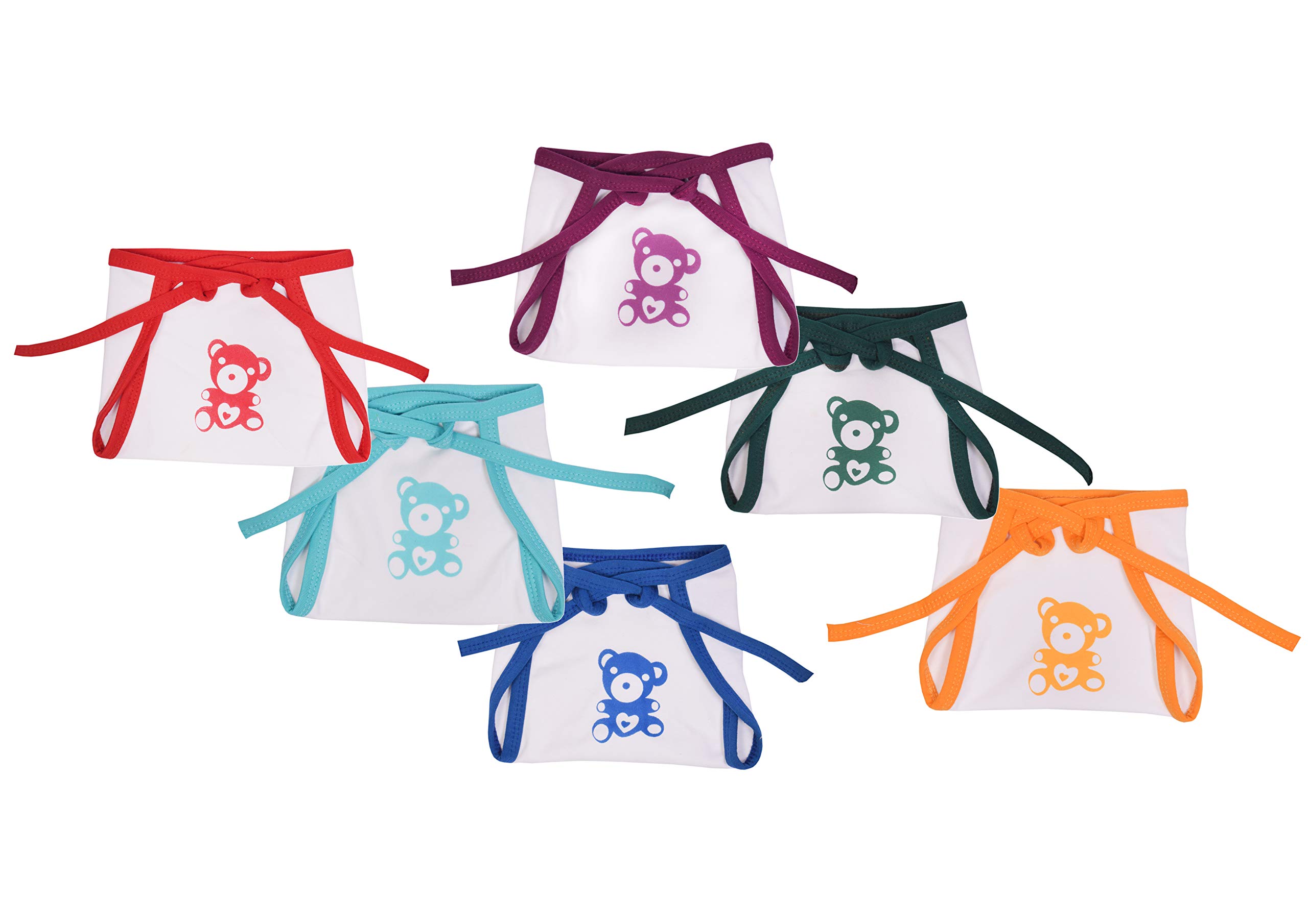 Toddylon Baby Products New Born Baby Clothes | Cloth Diapers | Langots | Nappies | Cotton | Reusable | Washable | Nappy (0-6 Months) (Pack of 6)