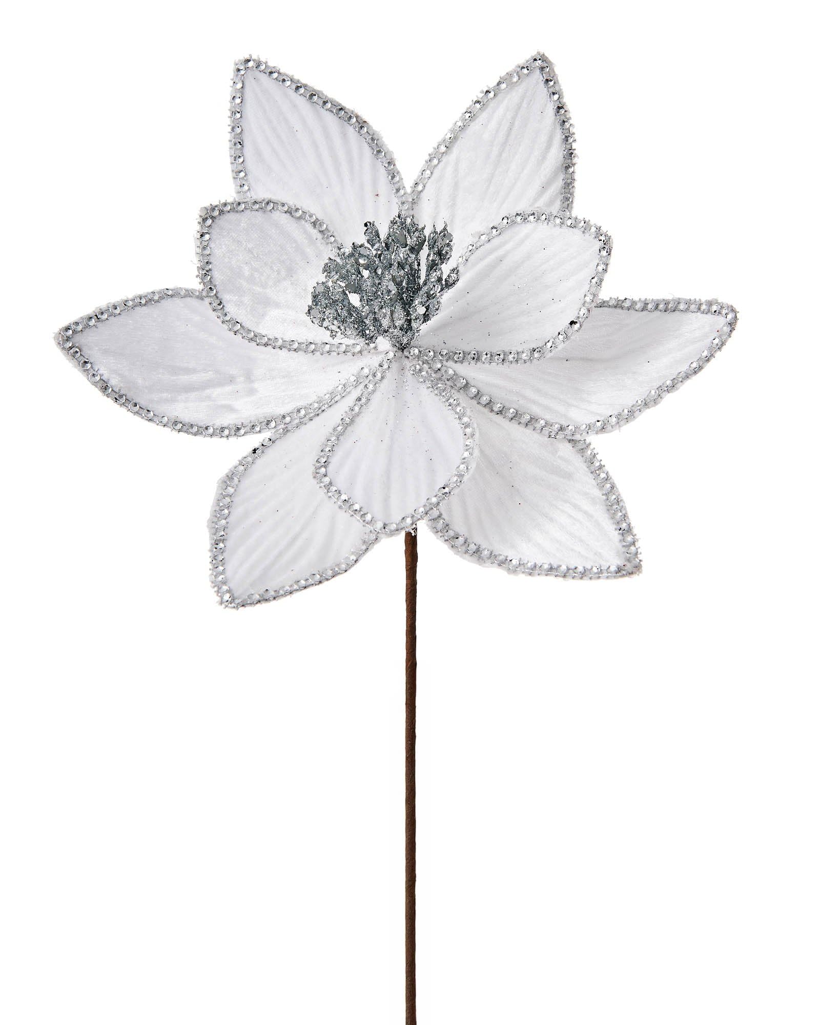 WeRChristmas Artificial Poinsettia Christmas Tree Flower Decoration