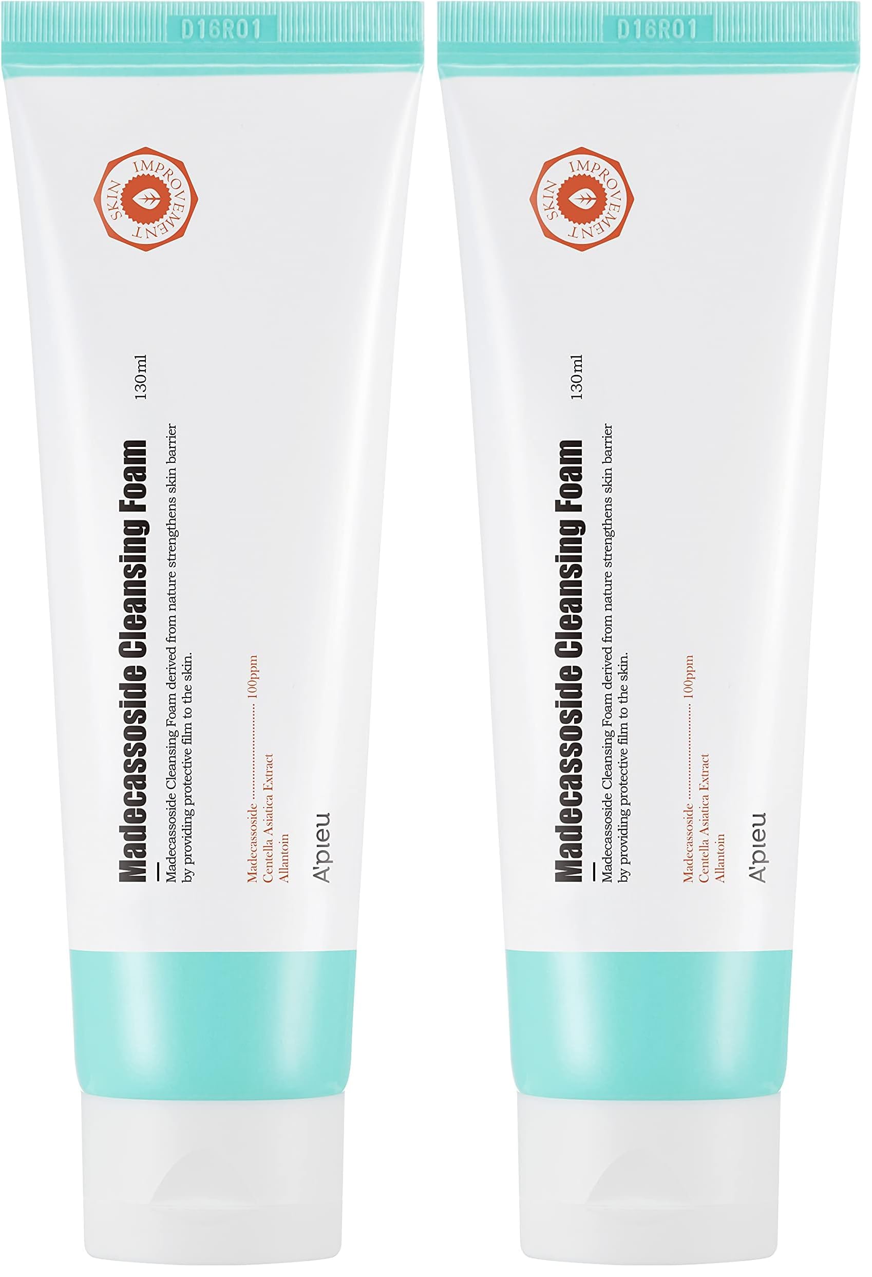 A'PIEU Hassas Ve Yıpranmış Ciltlere Özel Bakım Sunan Yüz Yıkama Köpüğü 130ml Madecassoside Cleansing Foam (2 paketi)