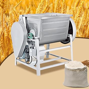 30Qt/15L Commercial Food Mixer, 1500W 110V Electric Dough Kneading Noodle Machine Stainless Steel Bowl Heavy Duty Stirring Jams Mixer Dough Blender with Timing Function for Bakery Pizzeria