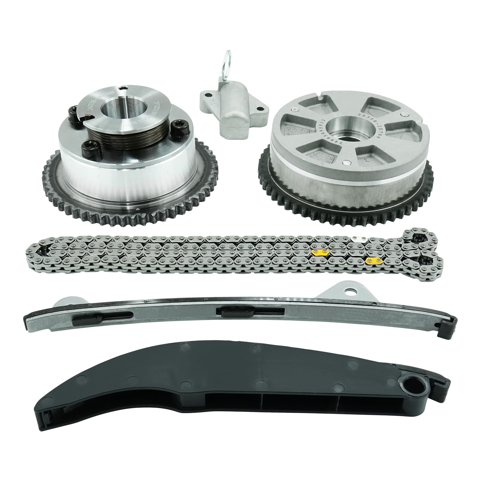 Photo 1 of REVOTUNE Timing Chain Kit with VVT Sprockets Intake & Exhaust compatible with Hyundai Elantra 2017-2020 Kona 2018-2021 Veloster 2019-2021 Kia Forte 2017-2022 2.0L Replaces 24350-2E700 24370-2E020