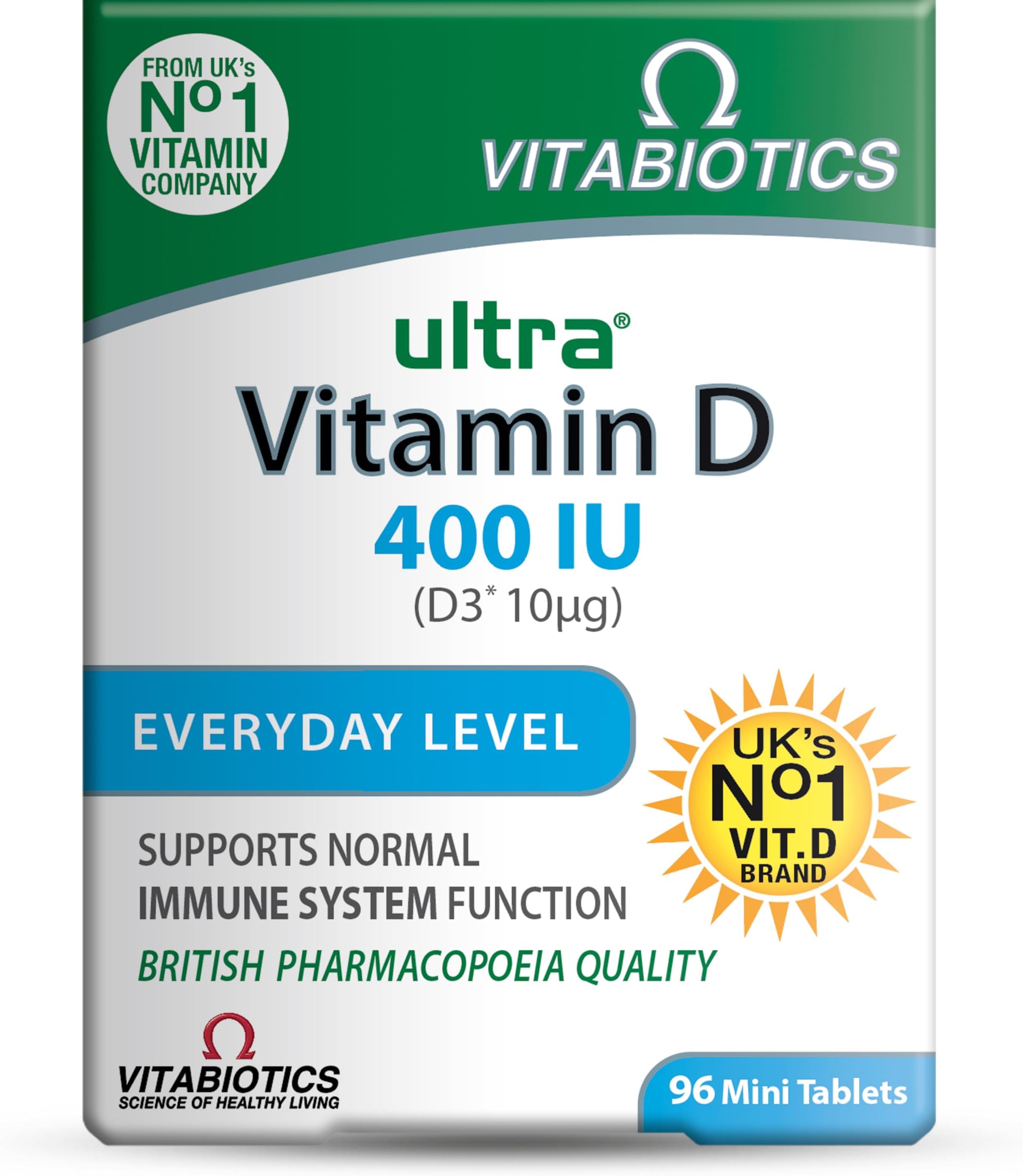 Vitamin D Tablets 400IU, Vitabiotics Ultra
