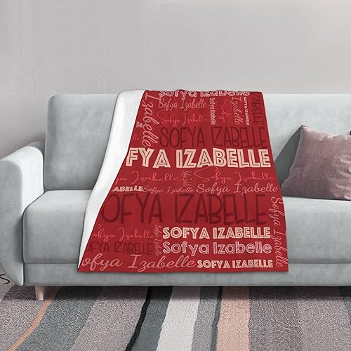 Miniatura 74 de Dr.TOUGH Mantas personalizadas para niños y adultos, manta personalizada con nombre para niños, manta con monograma con nombres personalizados