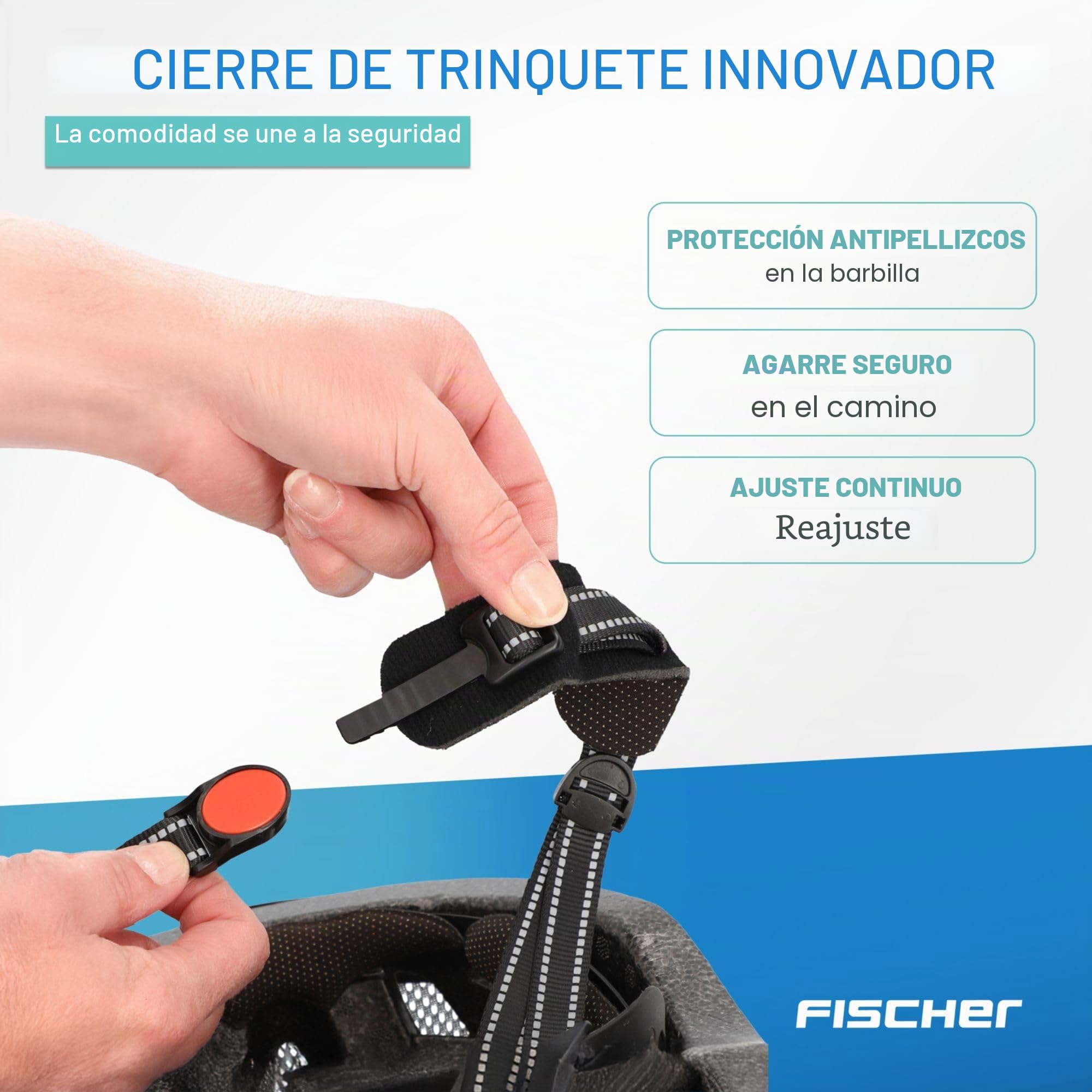 Fischer Urban Plus - Casco de ciclismo con luz trasera LED integrada para hombre y mujer