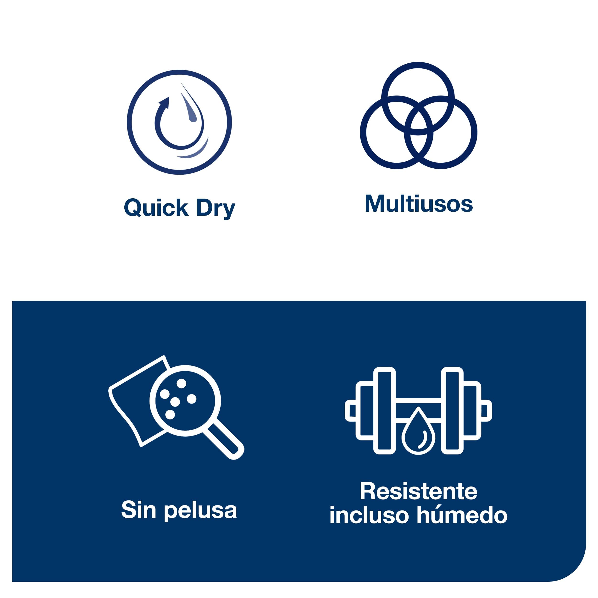 Tork 473382 Papel de secado ultrarresistente QuickDry/Premium / 1 capa/Papel multiuso compatible con los sistemas W1 y W2 / 2 bobinas x 117,3 m de largo/color blanco