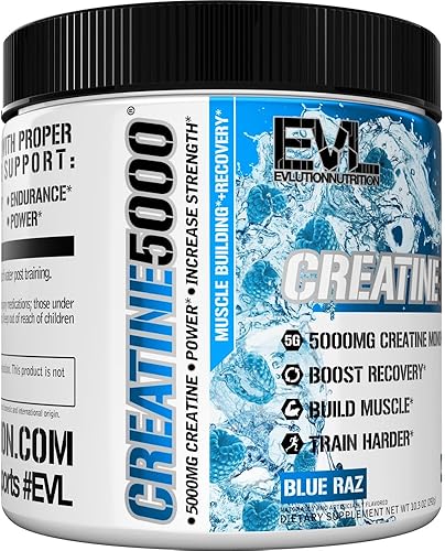 Miniatura 13 de Evlution Nutrition Creatina 5000 + colágeno + BCAA – para mujeres – Apoya el crecimiento muscular magro – 0.18 oz de monohidrato de creatina, 0.07