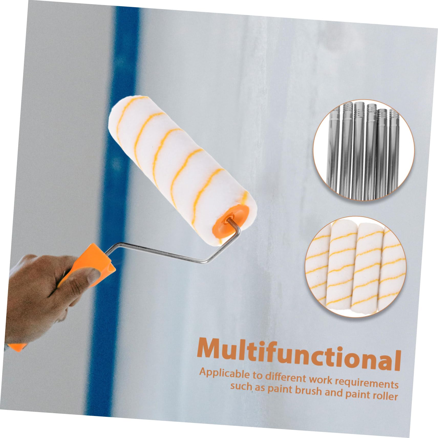 SHINEOFI Cepillo De Rodillo Telescópico Para Paredes Herramienta De Pintura Portátil Con Varilla Extensible Suministros De Pintura Para Mejoras Del Hogar