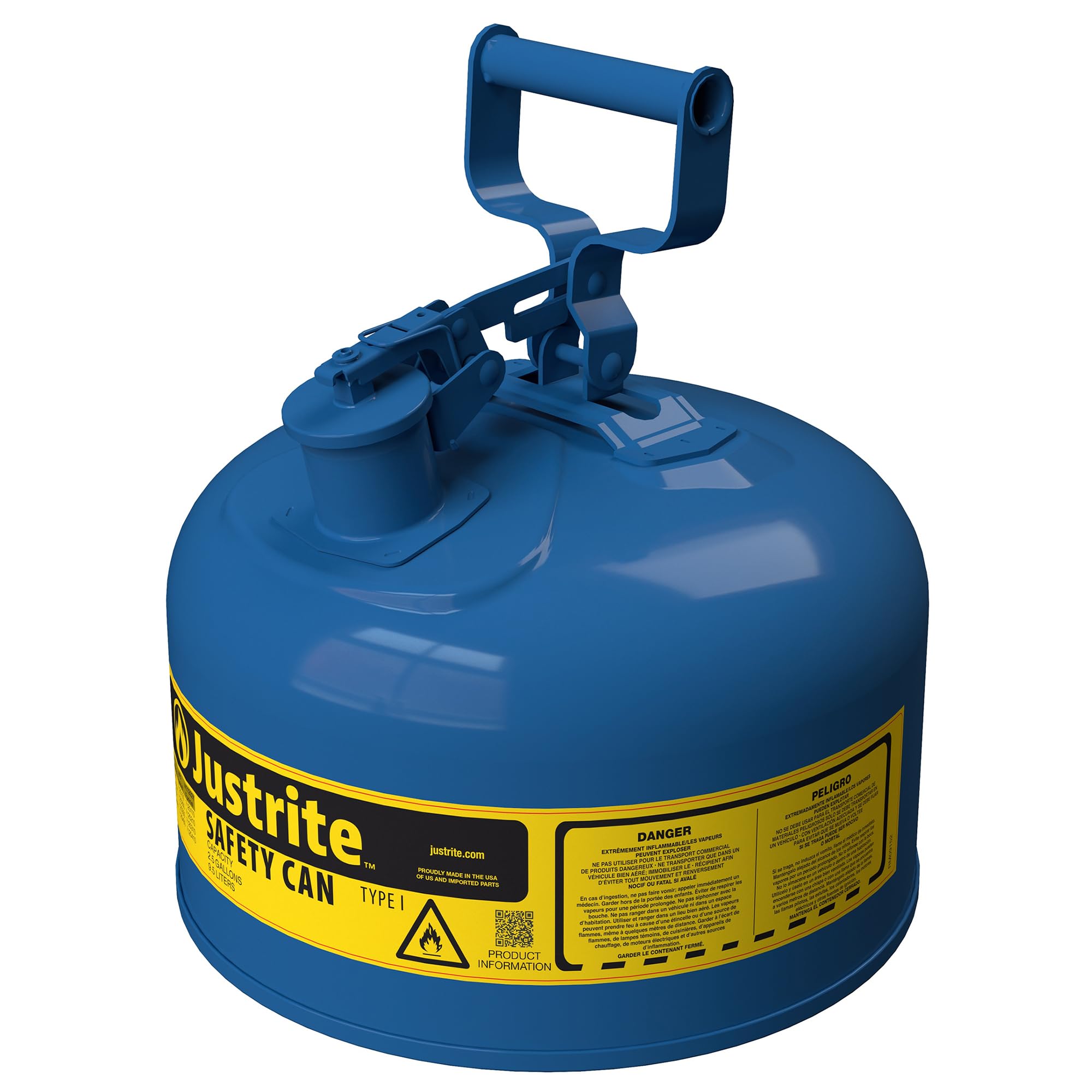 Justrite Safety Can - Red Gasoline Can -17