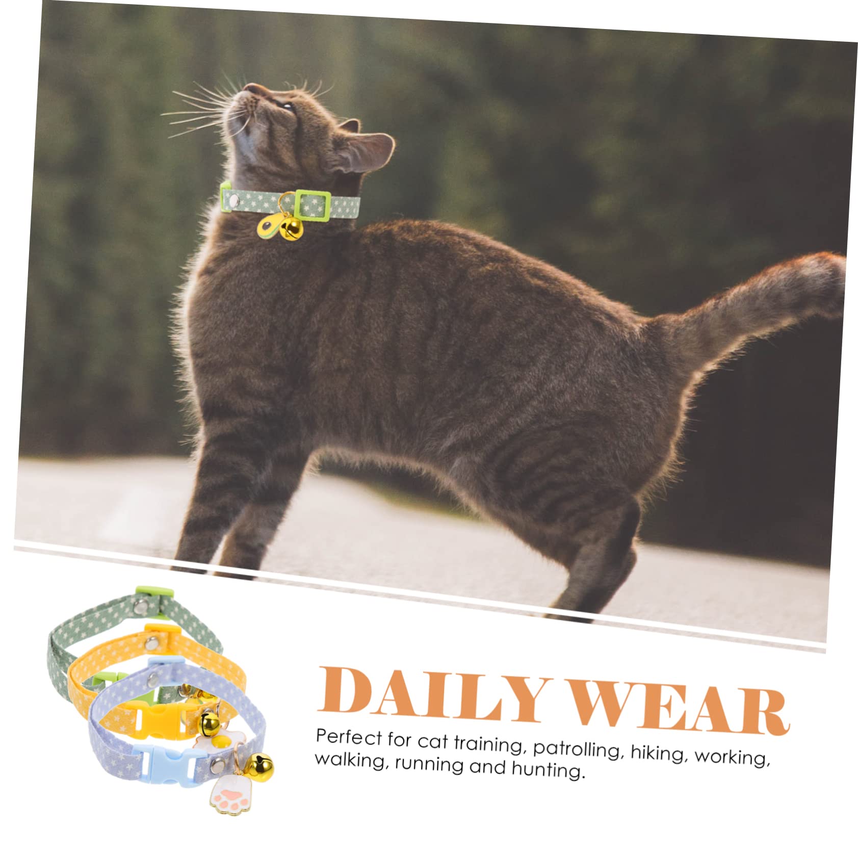 INOOMP 15pièces Collier pour Chat Réglable avec Pendentifs Avocat Œuf Et Patte Bleue De Accessoires Confortables pour Chats Et Chatons Parfaits pour Toutes Les Occasions