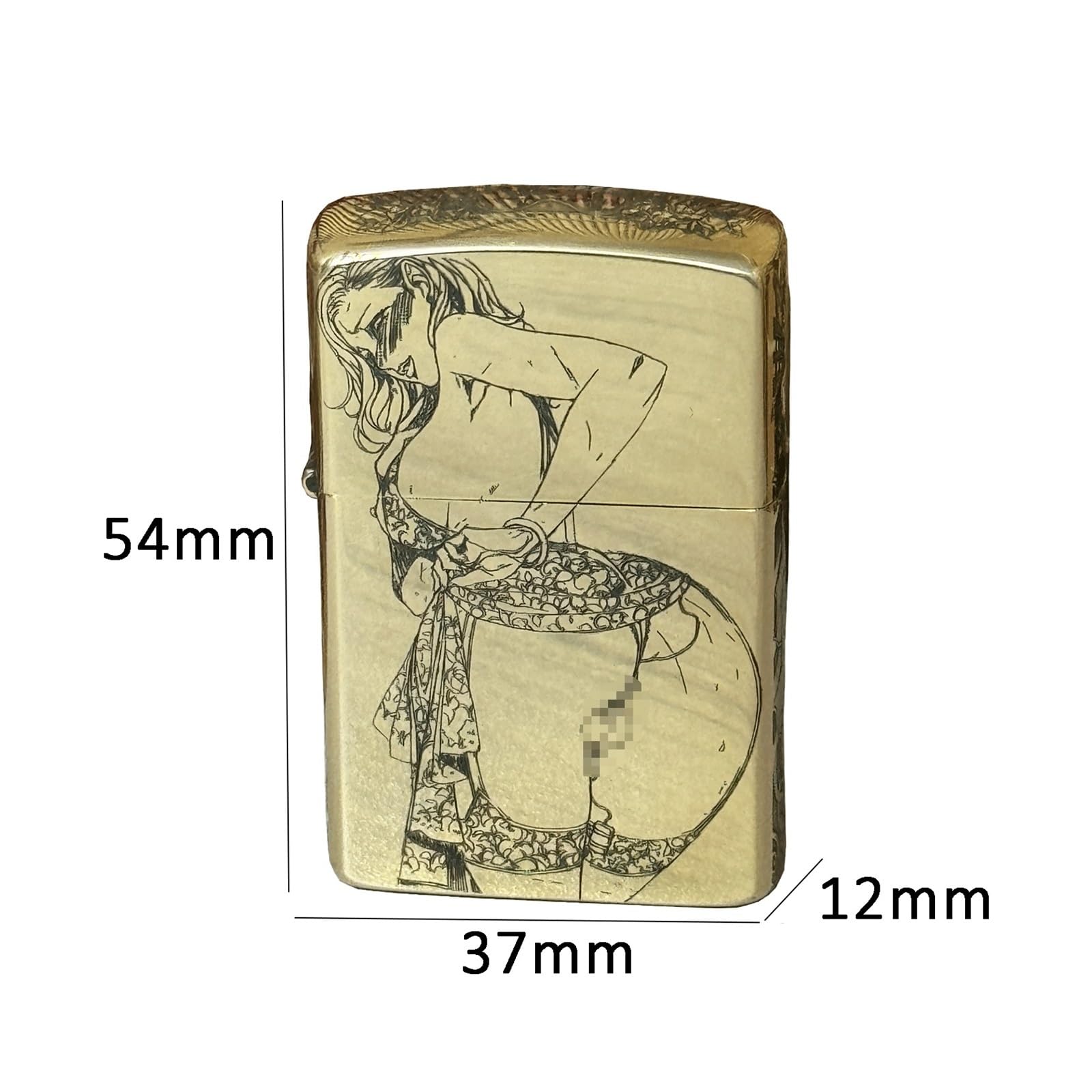 Briquet tempête au kérosène - Design portable vintage - Rechargeable - Pour homme