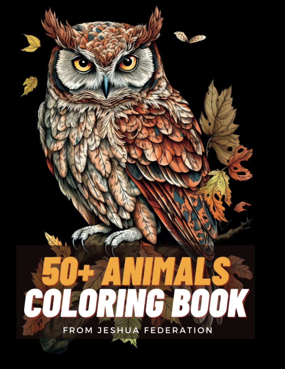 Amazon.com: 50+ Animals: An Adult / Kids Coloring Book with Cats, Dogs ...