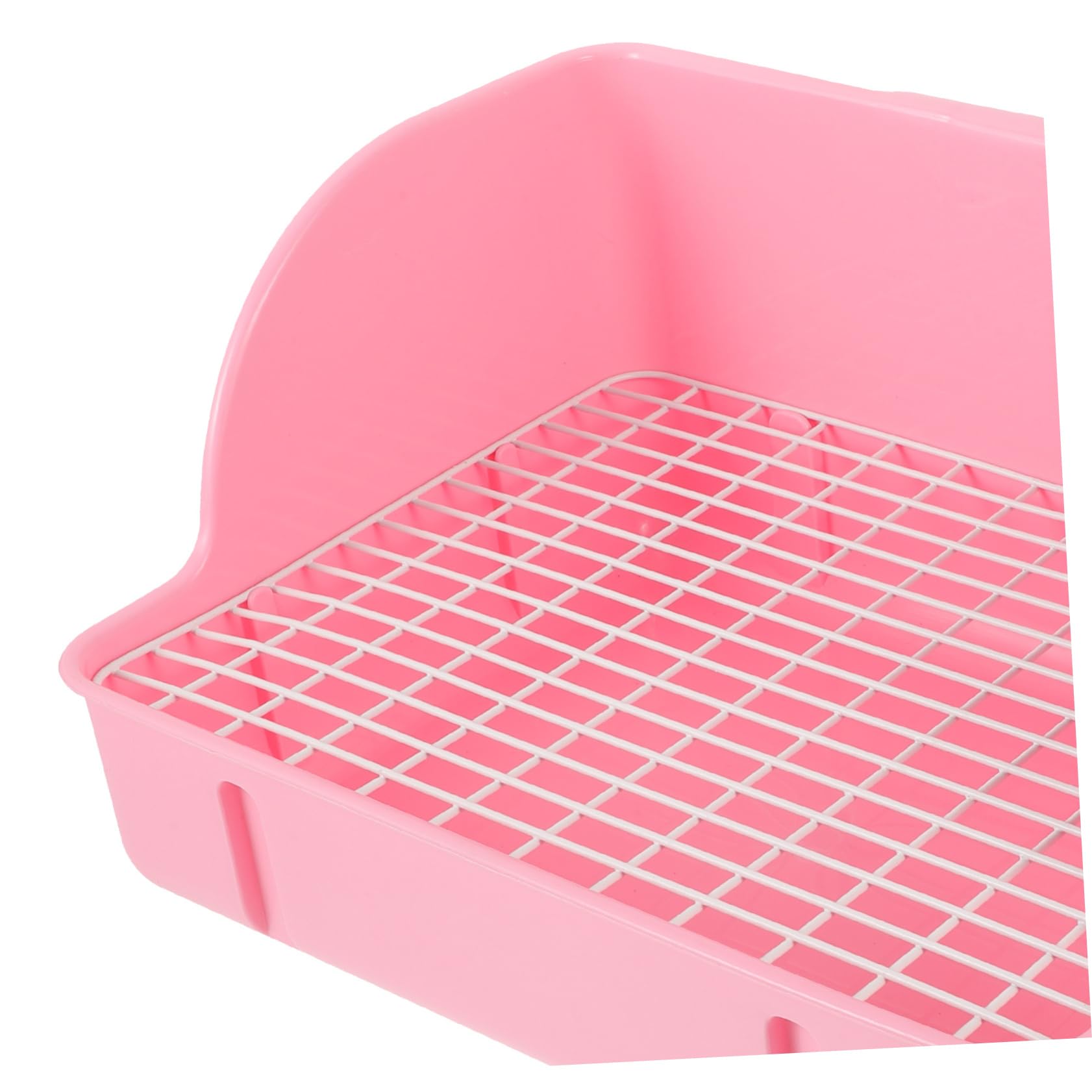 Per Conigli e Lettiera Anti- Vassoio per Addestramento Facile Compatibile Coniglietti Porcellini e Criceti Colore Rosa Facile
