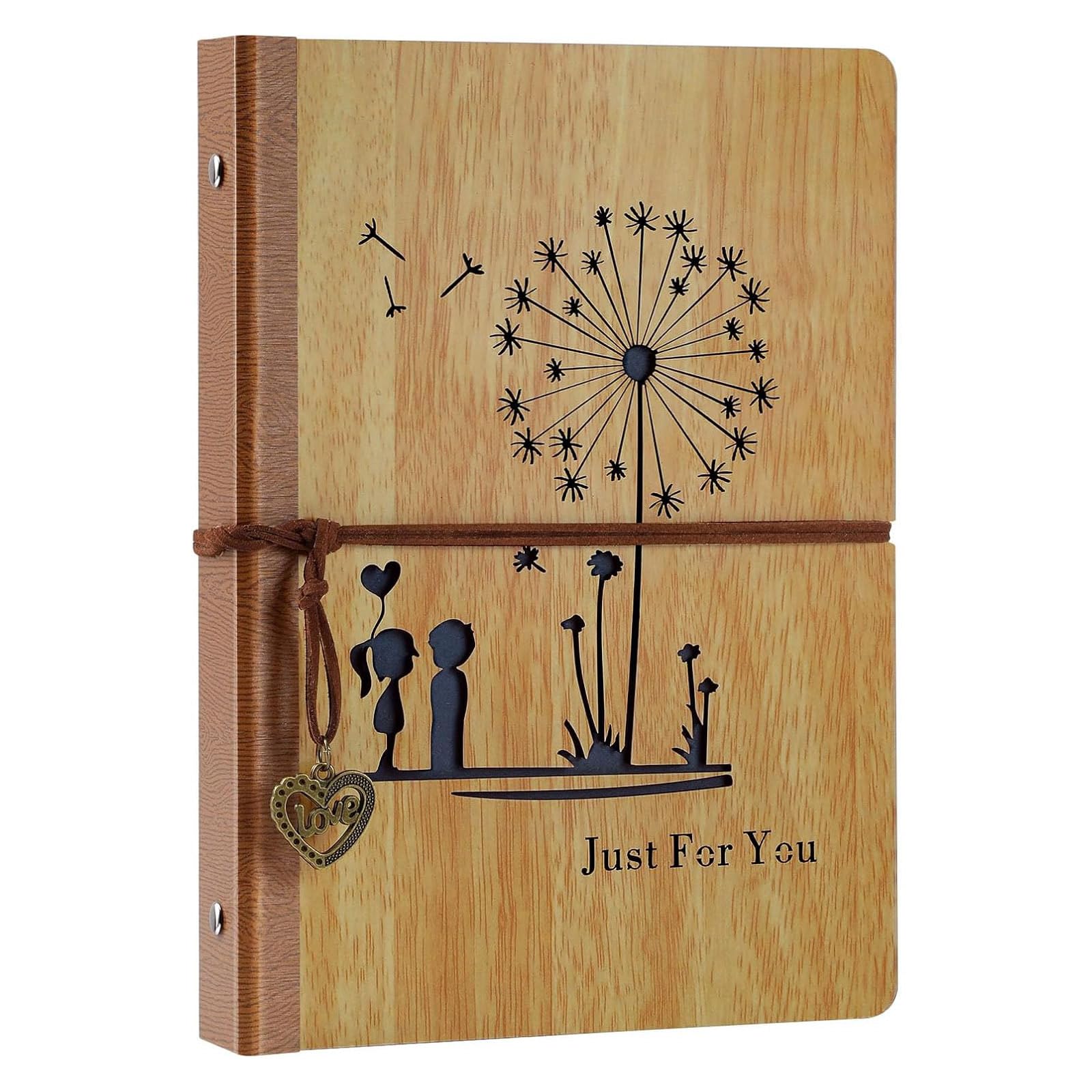 Aomiduo Nachfüllbar NotizbuchTagebuch A5 Blanko 200 Seiten Hardcover Reisetagebuch PU Leder Skizzieren Geschenk für Mädchen Jungen