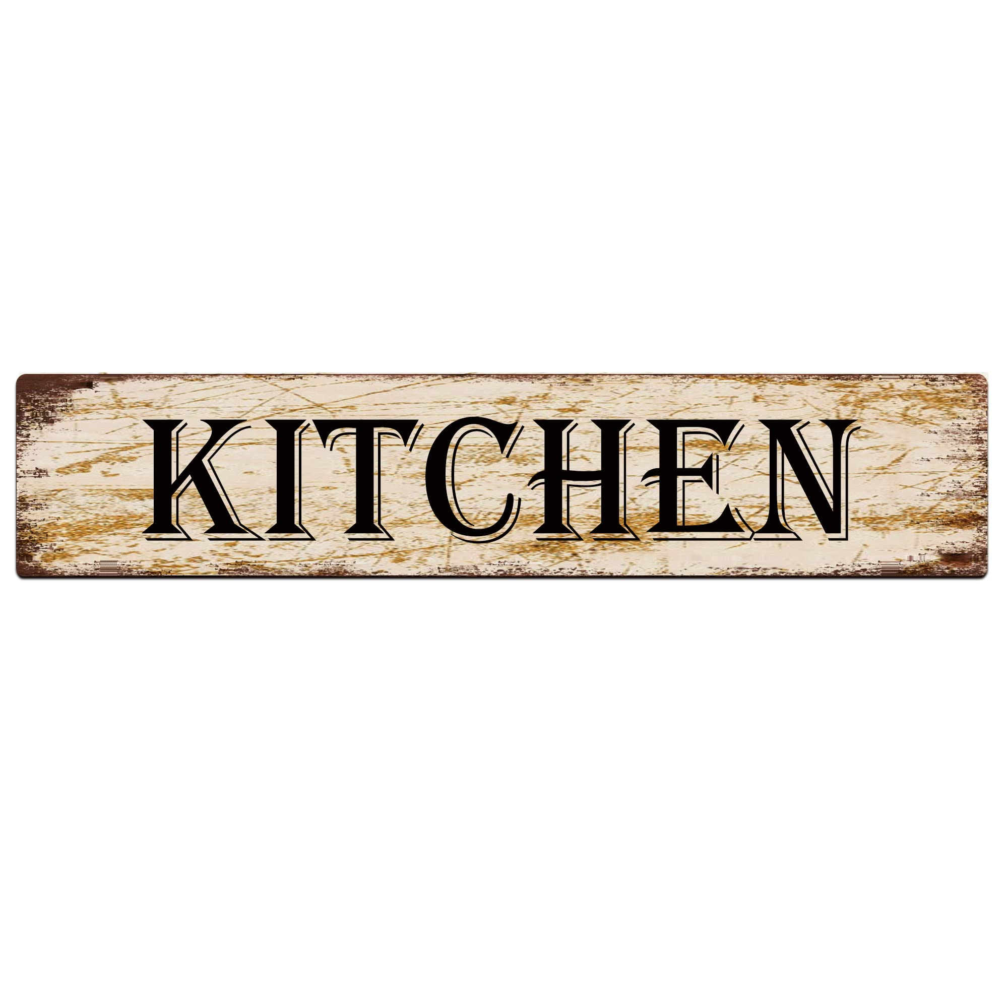 Kitchen Retro Tin Signs Aluminum Metal Sign for Kitchen Home Garden Wall Bar Cafe Decor 4x16 Inch