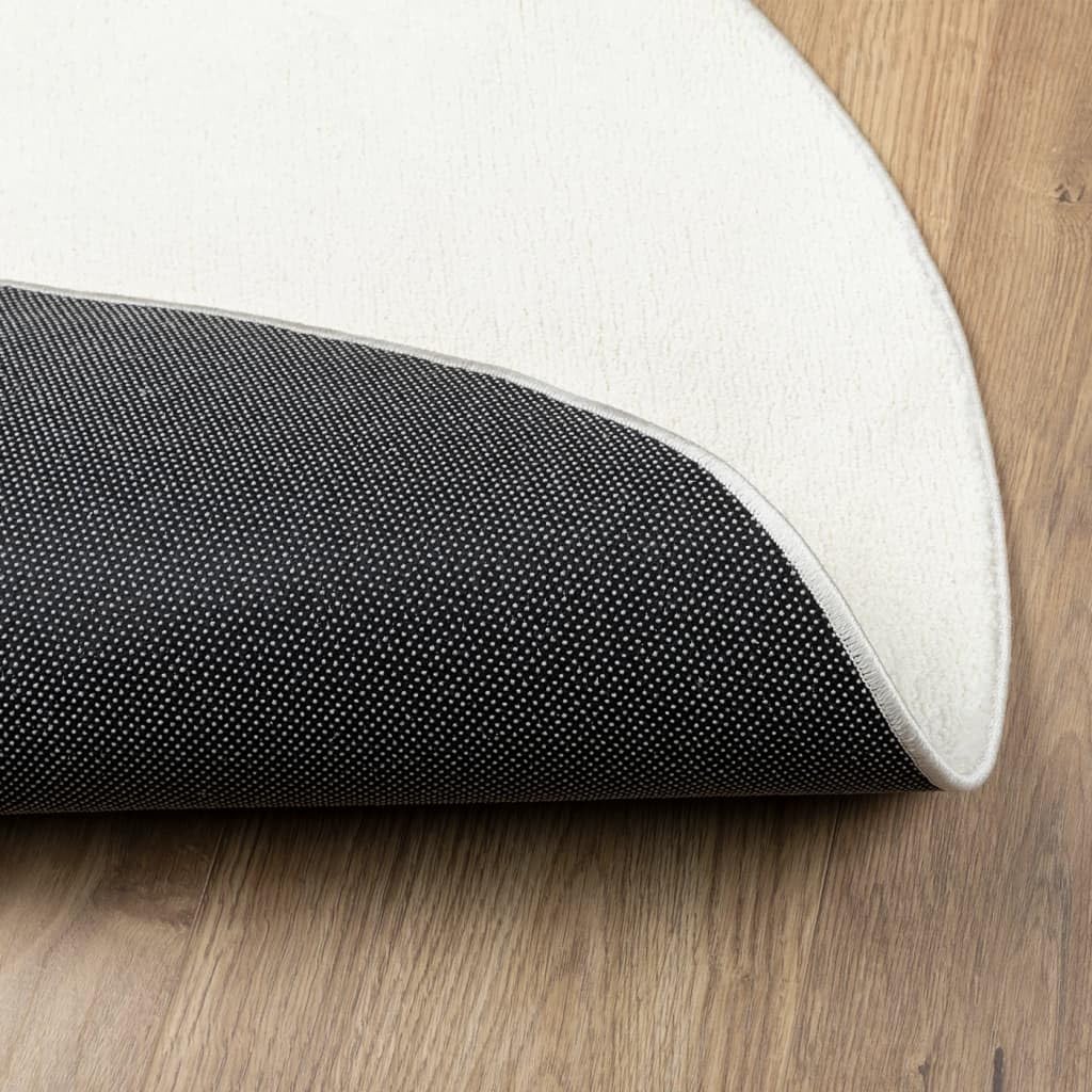 Tappeto Rotondo Poliestere 160 cm Crema